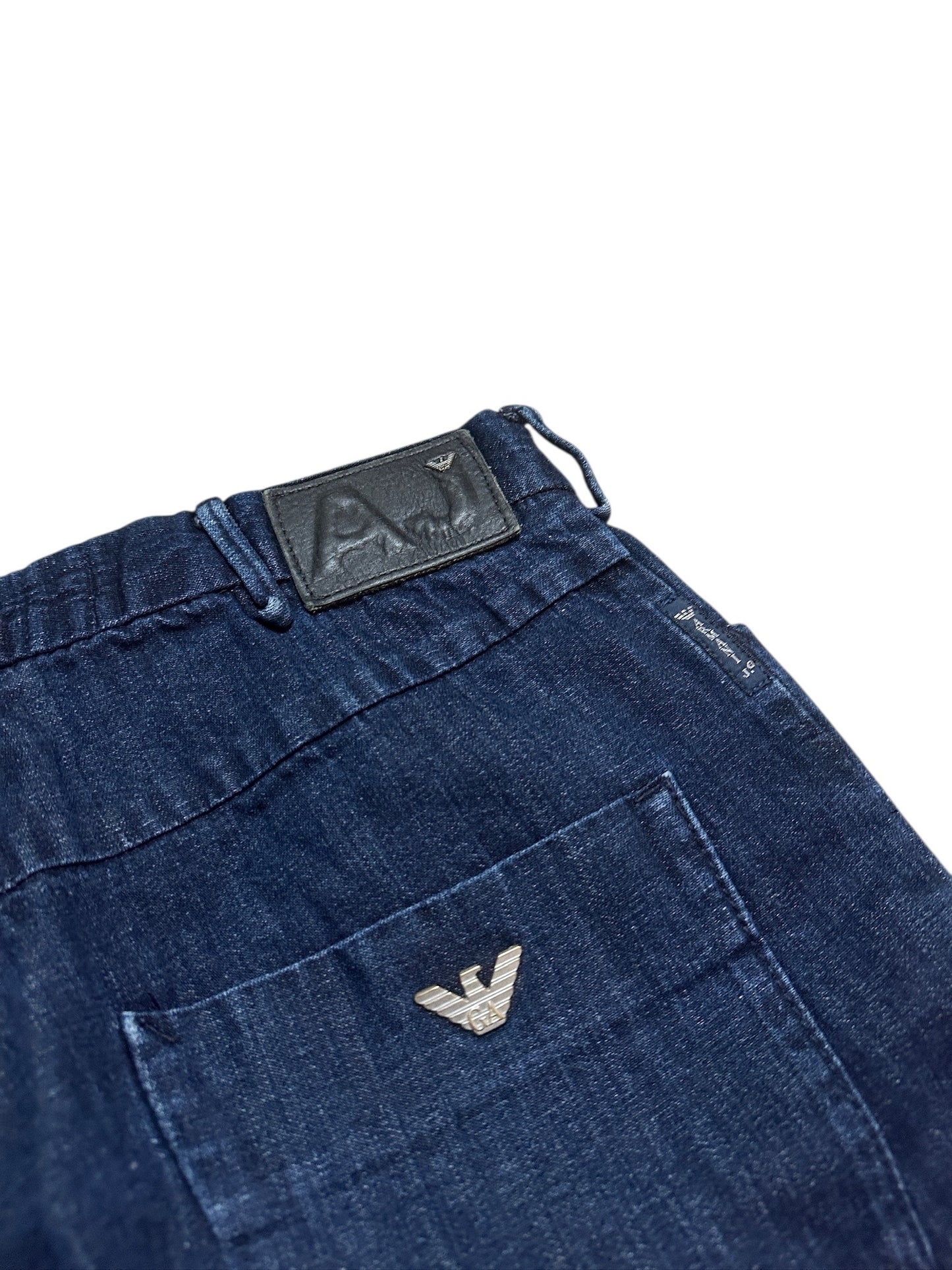 Armani Jeans Raw Denim Hose Blau Baggy 33