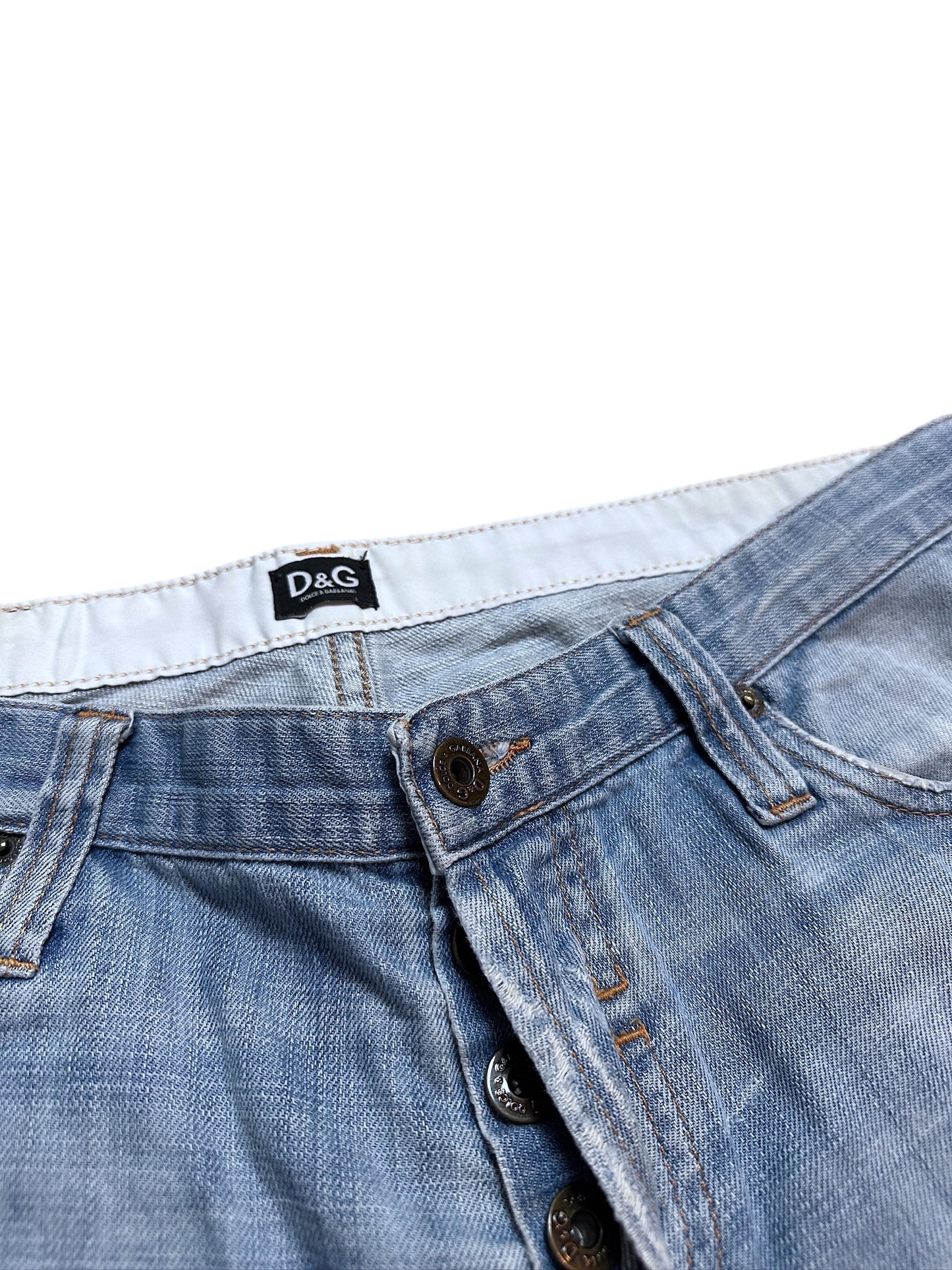 Dolce & Gabbana Don‘t Touch My Bum Denim Ripped Jeans Größe 35