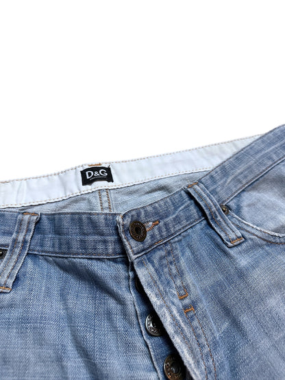 Dolce & Gabbana Don‘t Touch My Bum Denim Ripped Jeans Größe 35