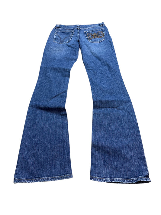 Dolce & Gabbana Flared Denim Jeans Hose Backprint 27