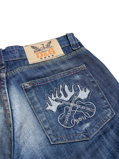Dolce & Gabbana Backprint Jeans (XS)