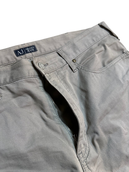 Armani Jeans Vintage Baggy Beige Hose Logo Größe 38