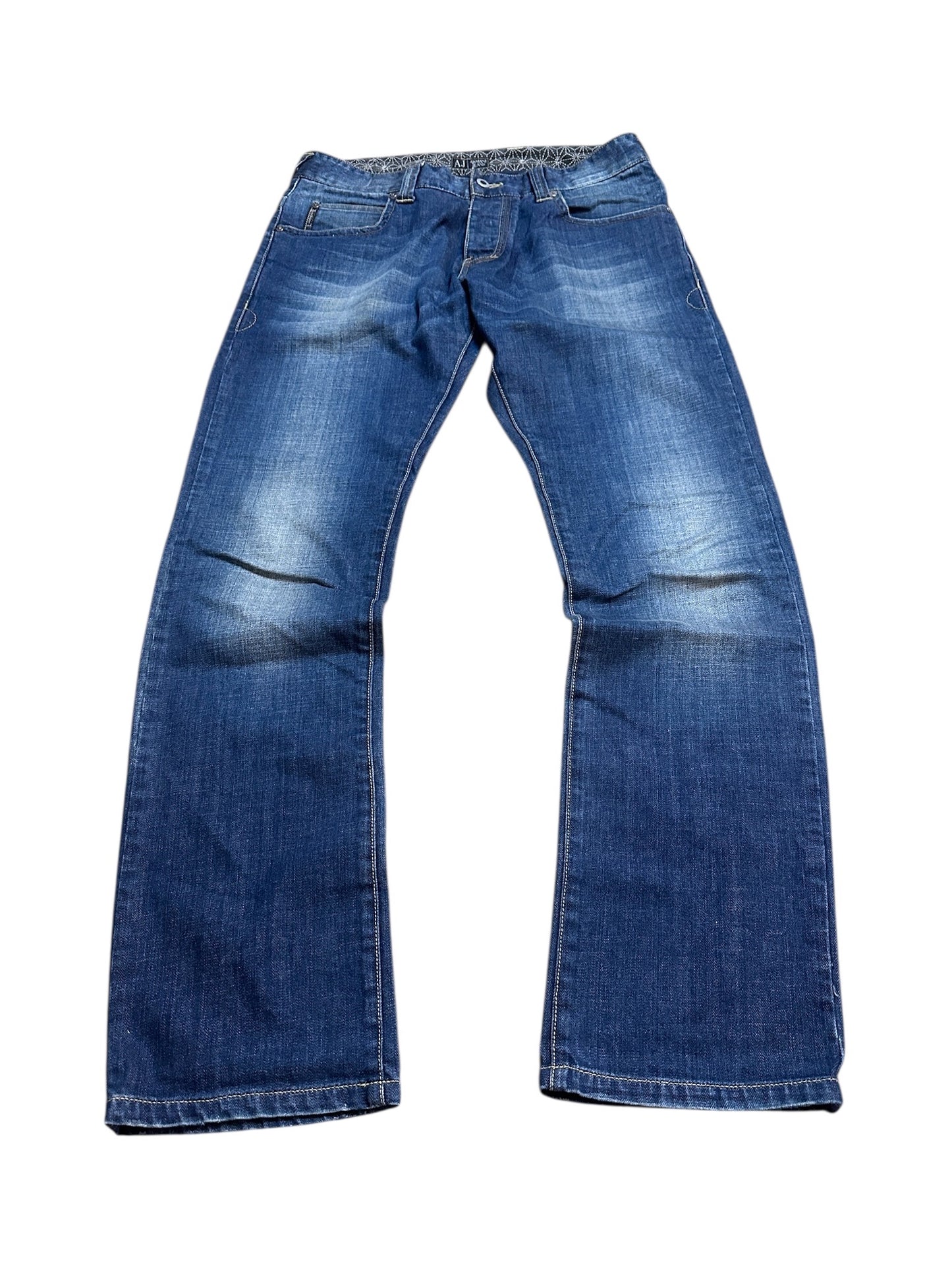 Armani Jeans Washed Denim Hose 32