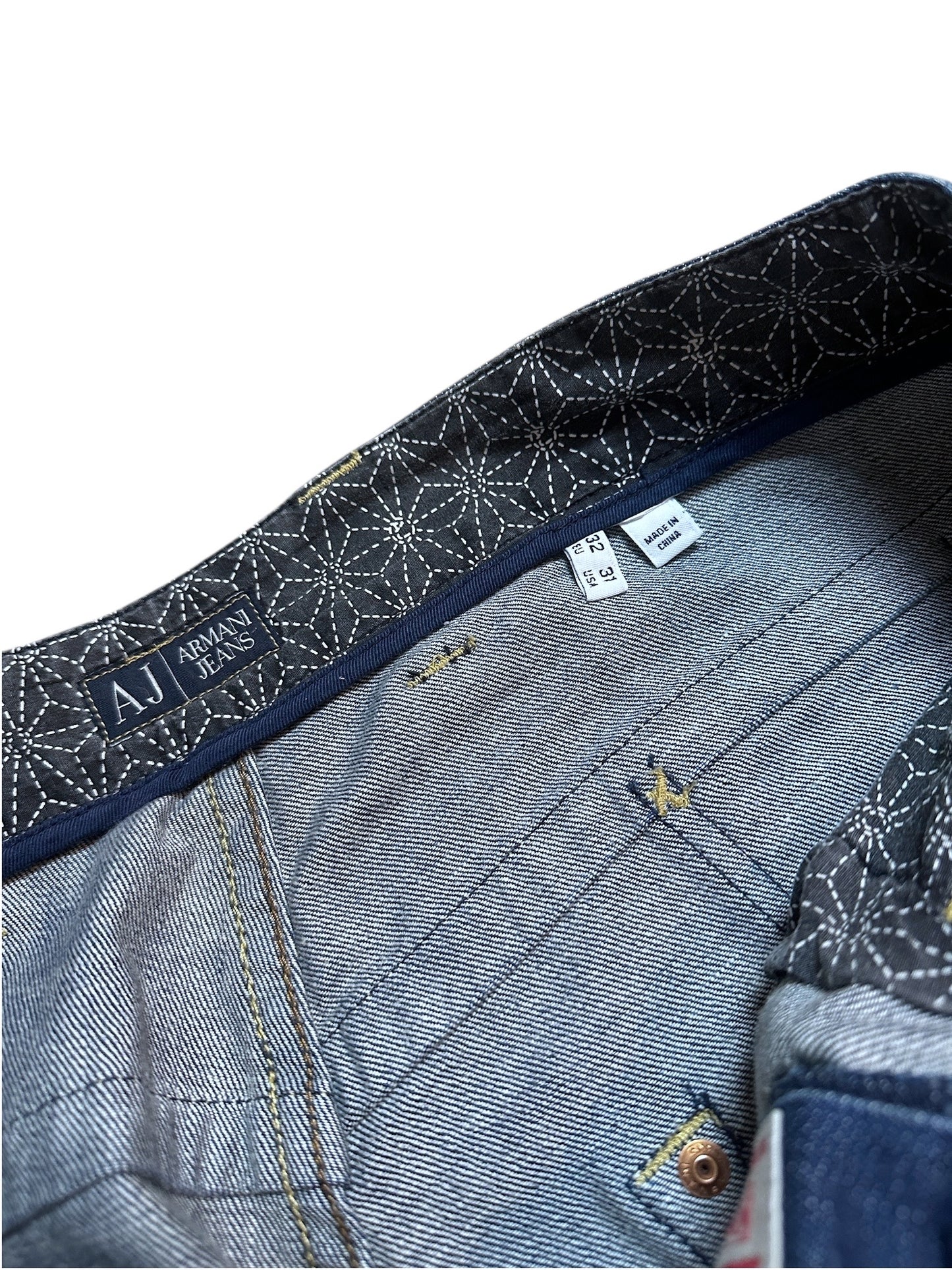 Armani Jeans Washed Denim Hose 32