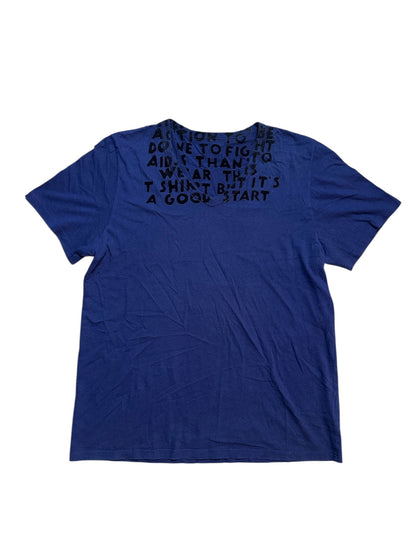 Maison Martin Margiela Charity T-Shirt V-Neck 2010 Print L
