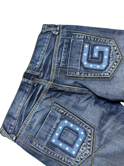 Dolce & Gabbana Muster Backprint Denim Jeans 32