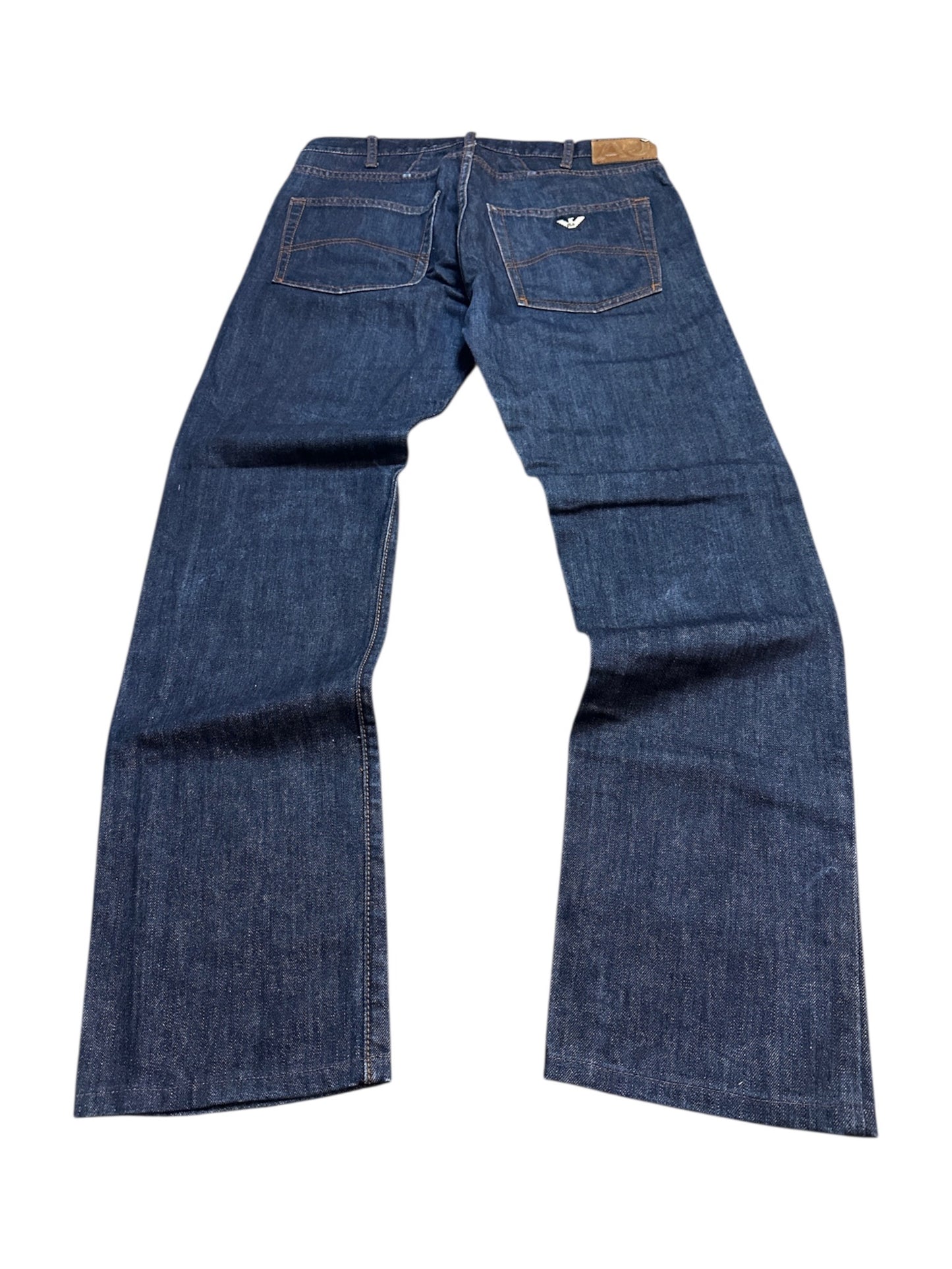 Armani Jeans Hose Vintage Baggy Raw Denim Größe 32