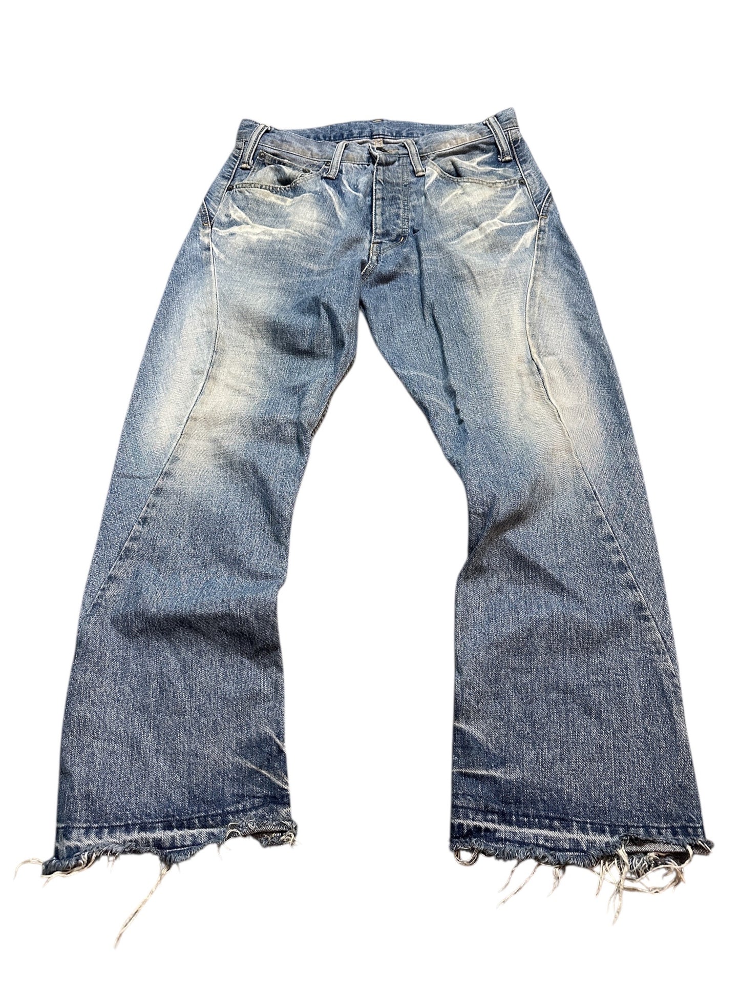 Le Grand Bleu (LGB) Jeans Japan Destroyed Visual Kei Avantgarde Denim Jeans 28