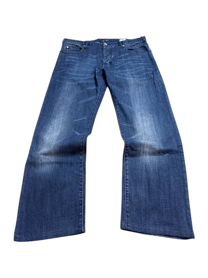 Armani Jeans Raw Denim Baggy Hose Blau Adler 36