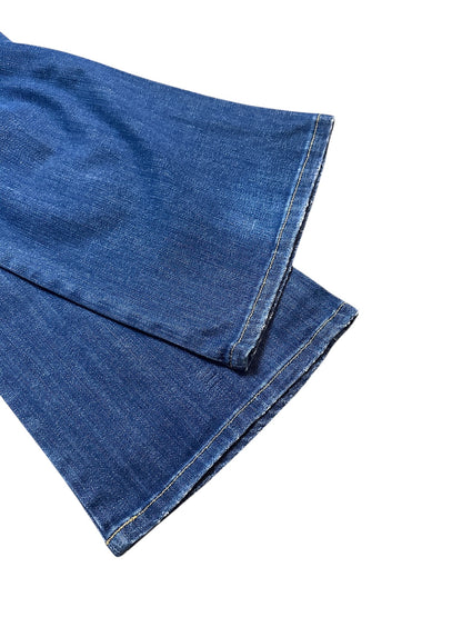 Dolce & Gabbana Flared Jeans Denim Backprint Hose 28