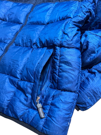 Nike Daunenjacke Puffer Warme Vintage Winterjacke Blau Größe M