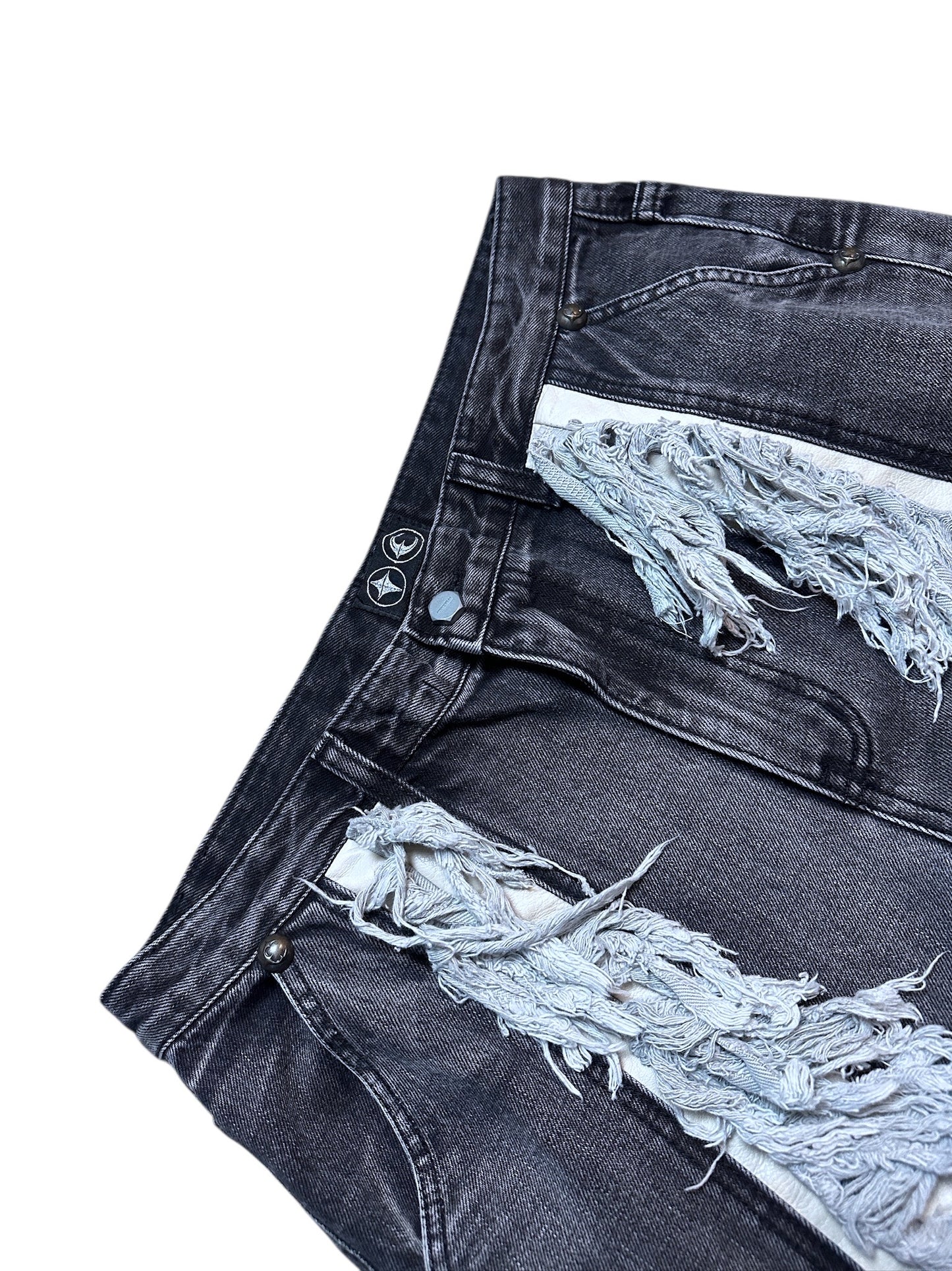 Thug Club Fringe Denim Baggy Jeans Ivory 2023 Collection Gr. 3