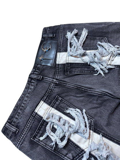 Thug Club Fringe Denim Baggy Jeans Ivory 2023 Collection Gr. 3