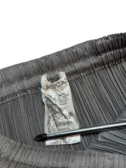 Pleats Please Issey Miyake Pleated Midi Rock Grau Gr. 2
