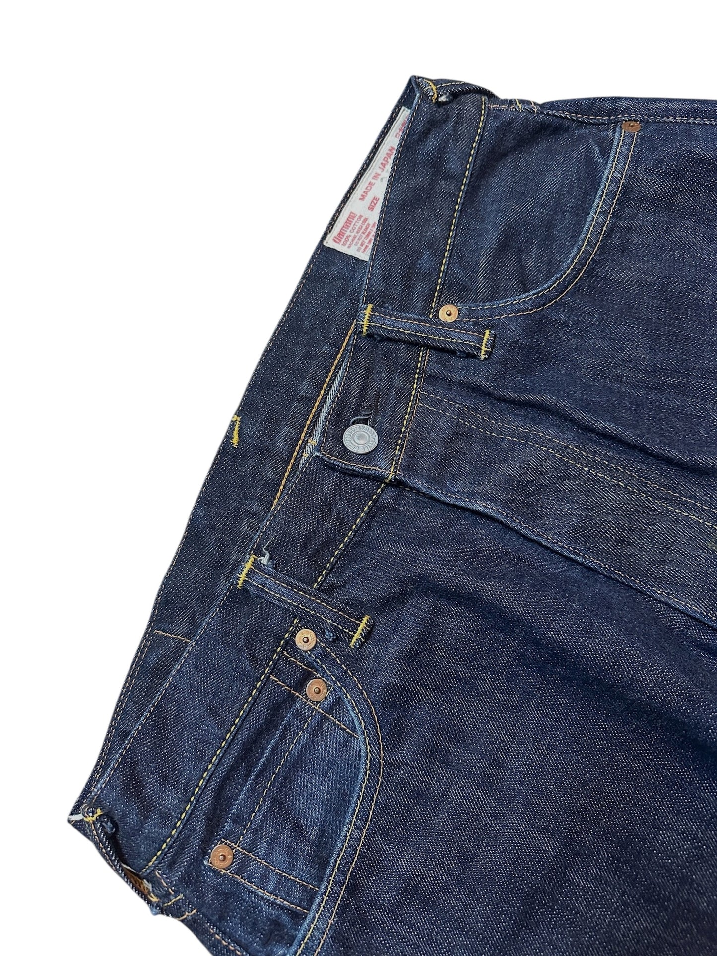 Evisu Jeans No. 2 Hose Raw Baggy Denim  2001 Backprint 34