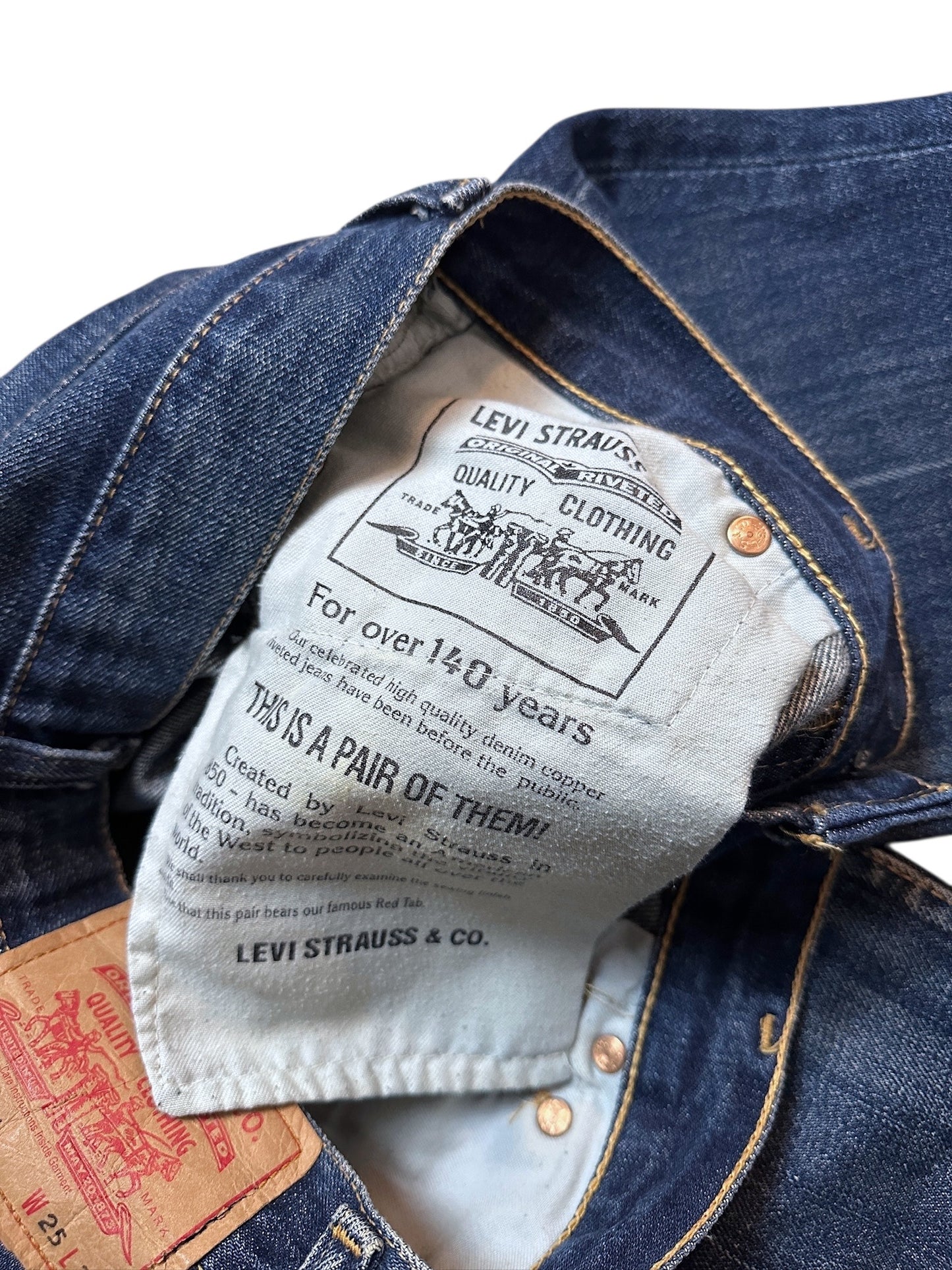 Levi’s Jeans Denim Flared Wide Leg Hose Blau XS