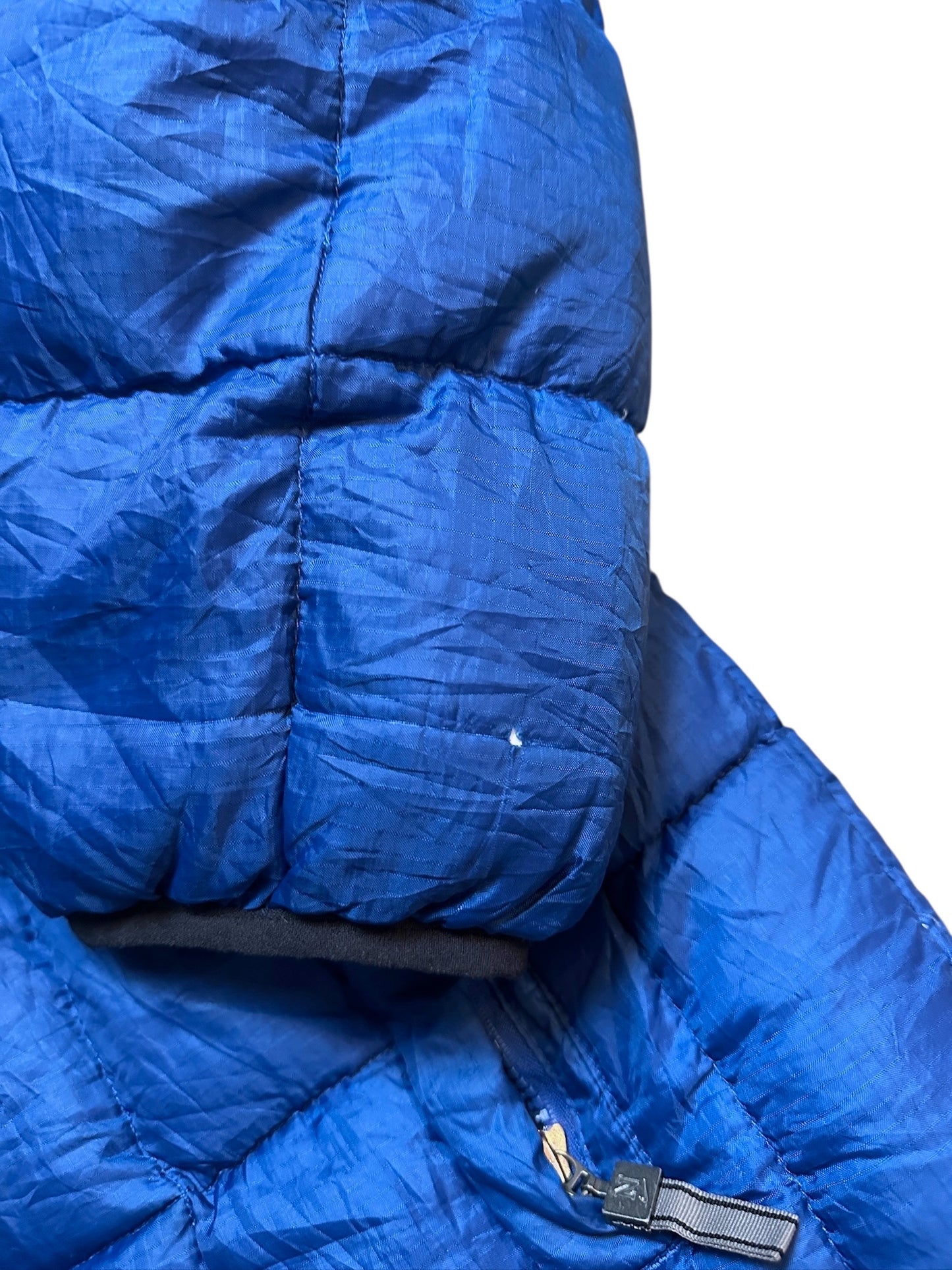 Nike Daunenjacke Puffer Warme Vintage Winterjacke Blau Größe M