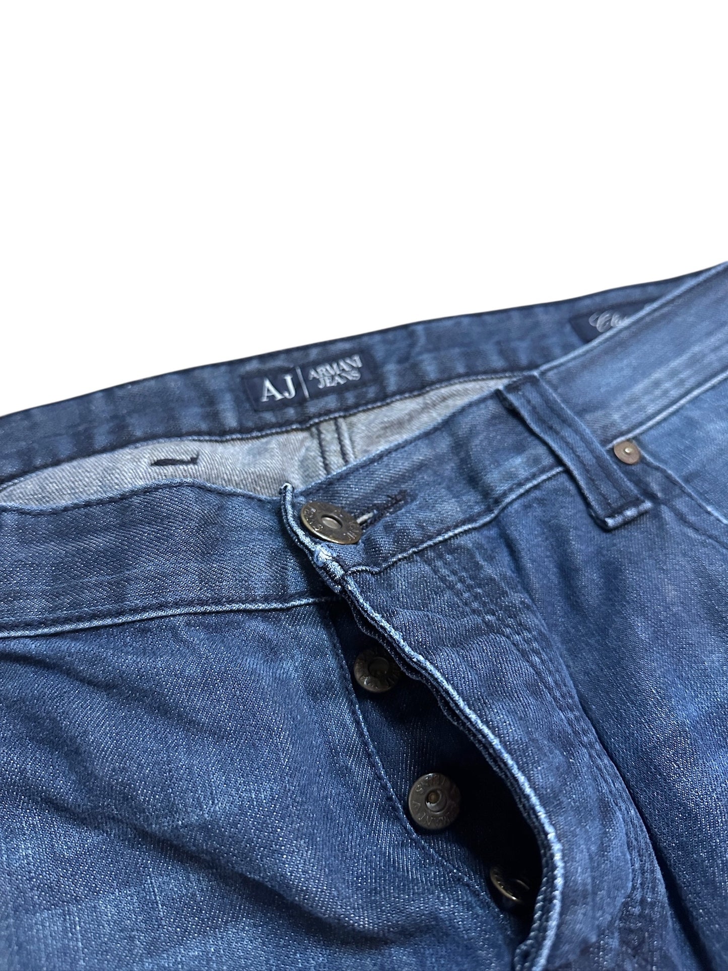 Armani Jeans Hose Baggy Raw Denim Blau Adler 34