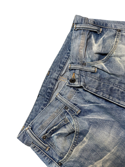 Le Grand Bleu (LGB) Jeans Japan Destroyed Visual Kei Avantgarde Denim Jeans 28