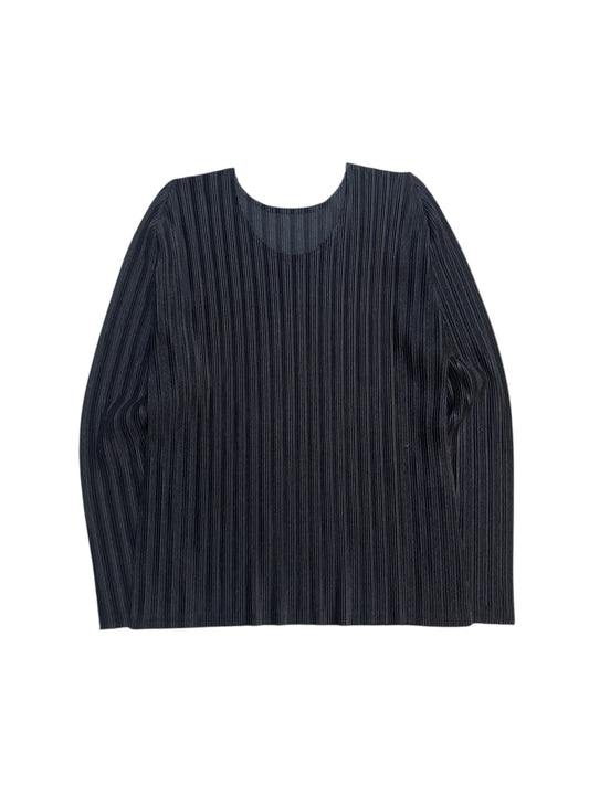 Issey Miyake Pleats Please Langarm Oberteil Schwarz Gr. 3