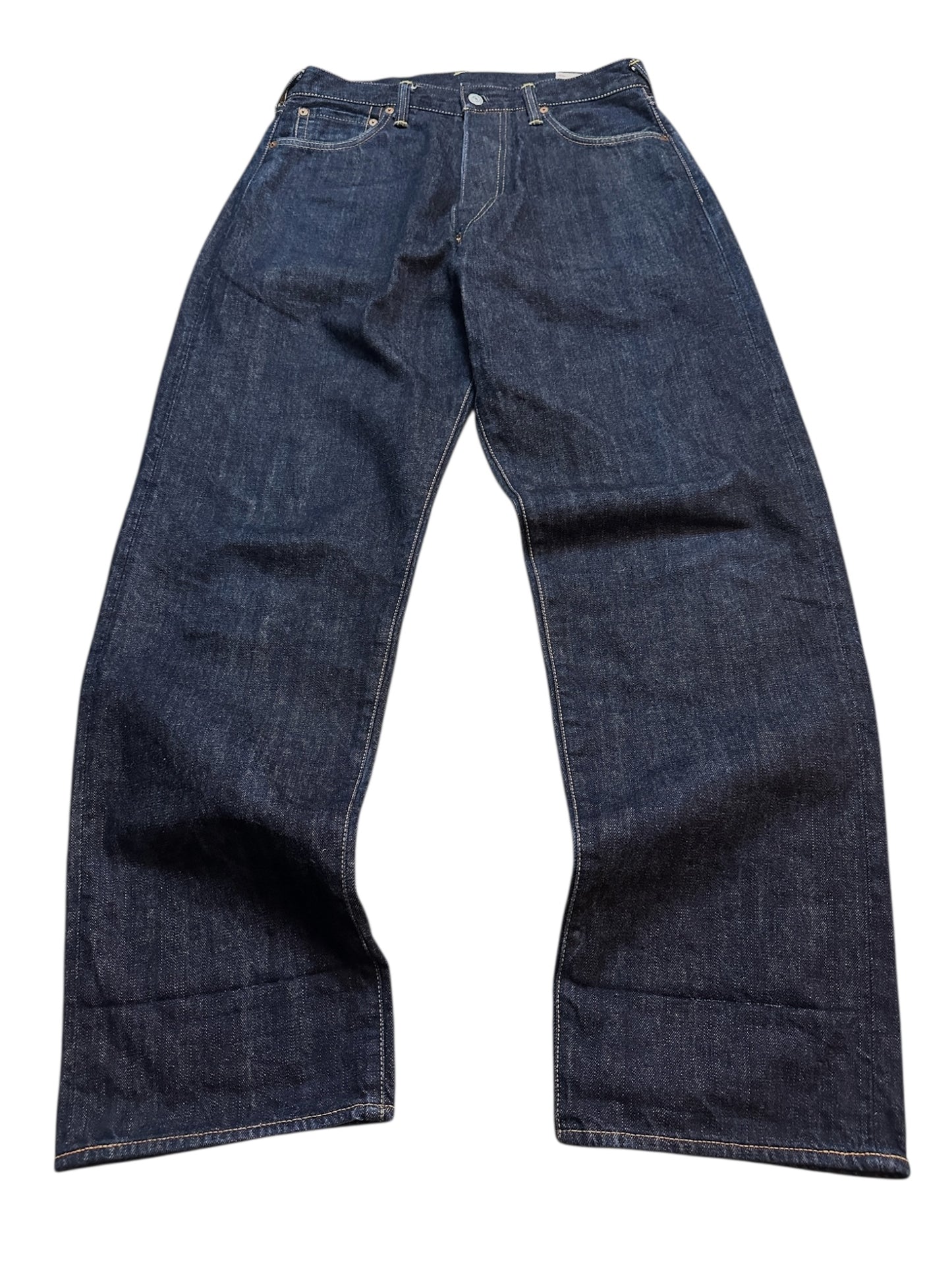 Evisu Jeans No. 2 Hose Raw Baggy Denim  2001 Backprint 34