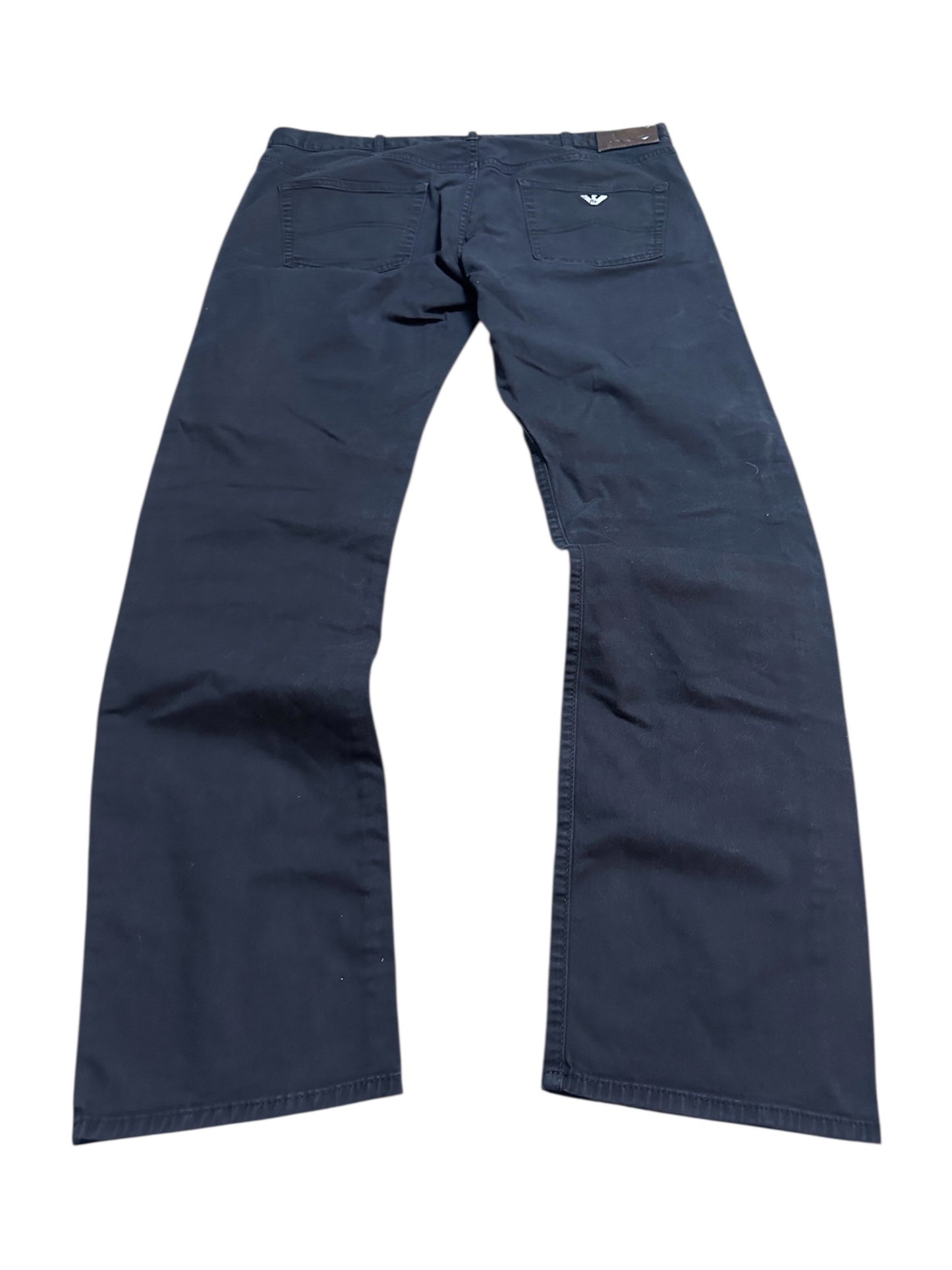 Armani Jeans Baggy Hose Adler Schwarz 40