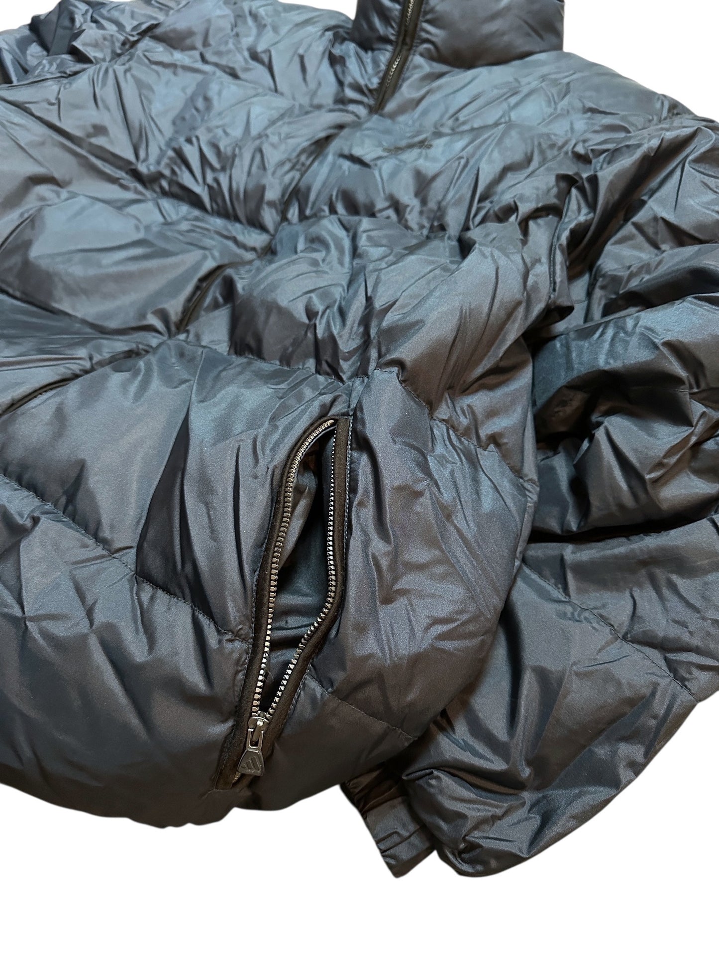 Adidas Vintage Puffer Jacke Winterjacke Warm 90s Chrome Blau L