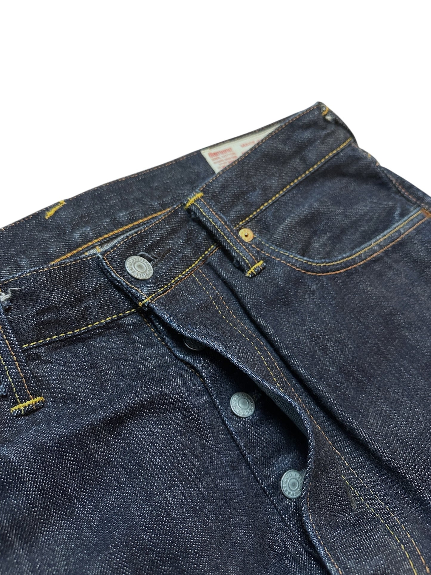 Evisu Jeans No. 2 Hose Raw Baggy Denim  2001 Backprint 34