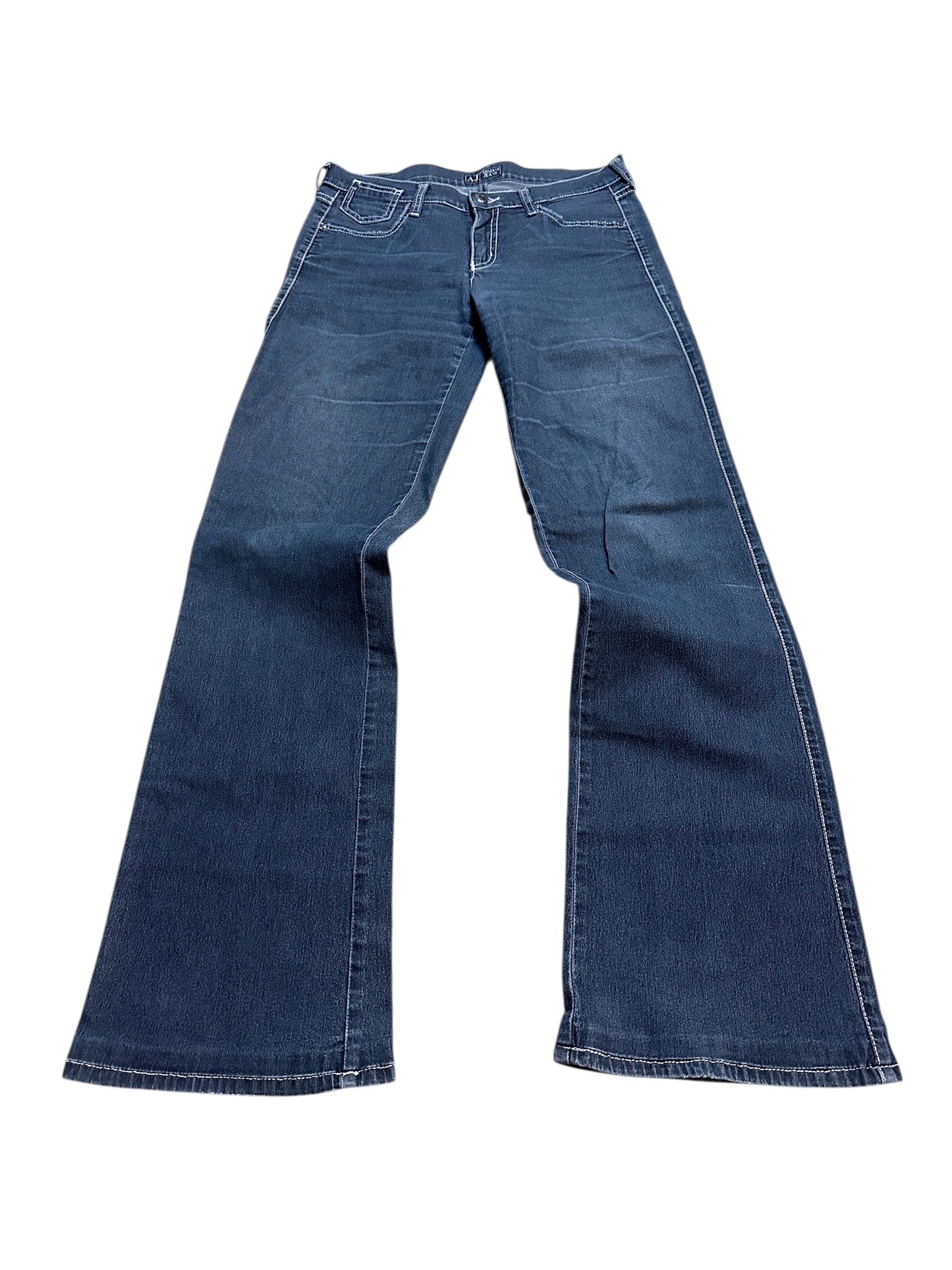 Armani Jeans Flared Hose Denim Blau Adler 27