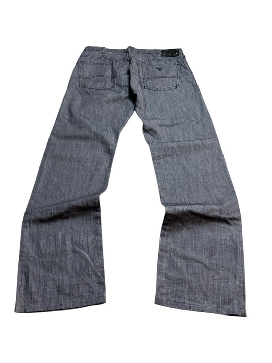 Armani Jeans Wide Leg Hose Grau Adler 33