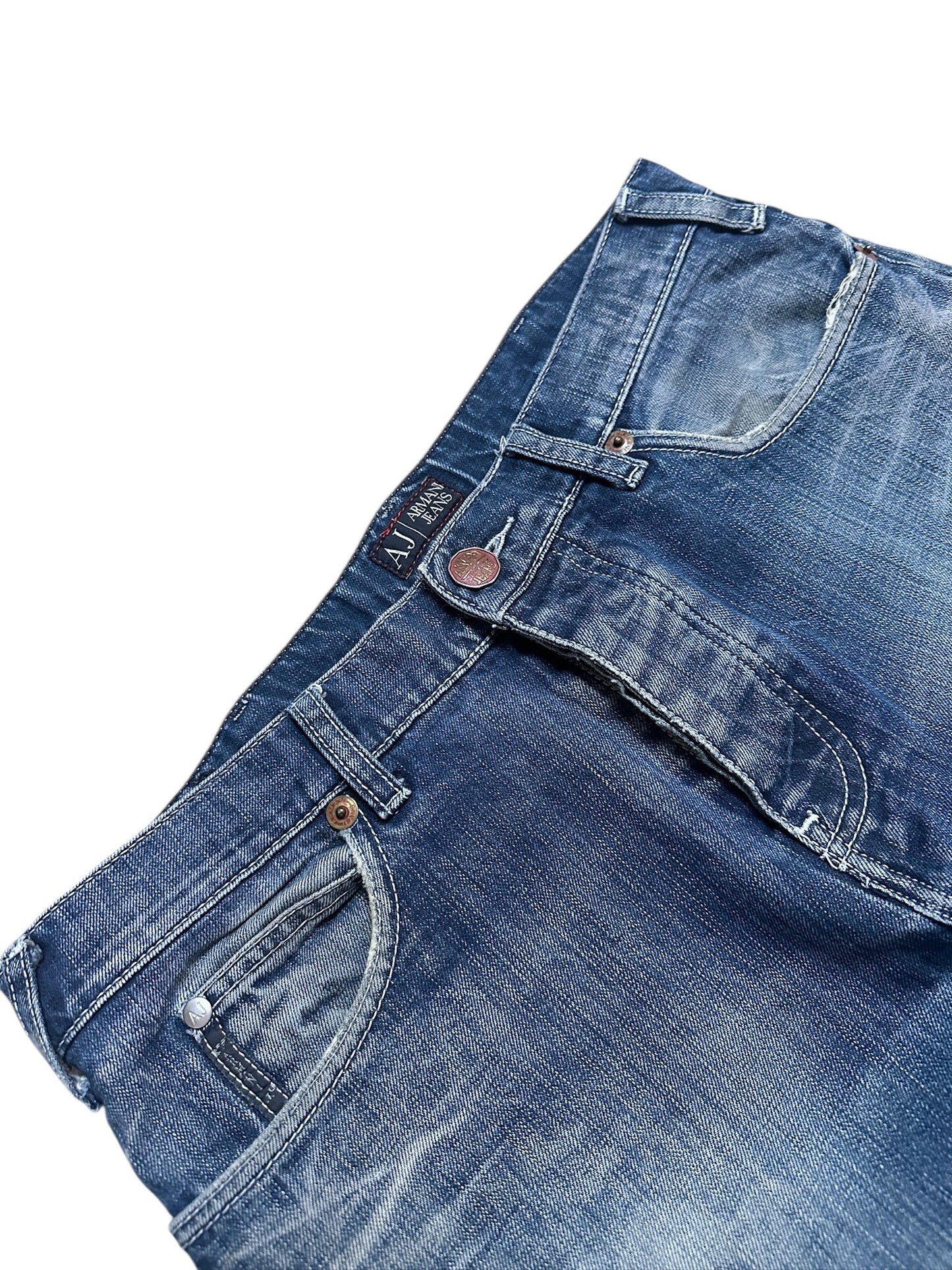 Armani Jeans Dirty Tigers Baggy Denim Hose Adler 31