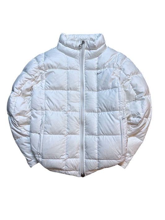 Nike Vintage Daunenjacke Weiß Winterjacke Puffer Weiß M