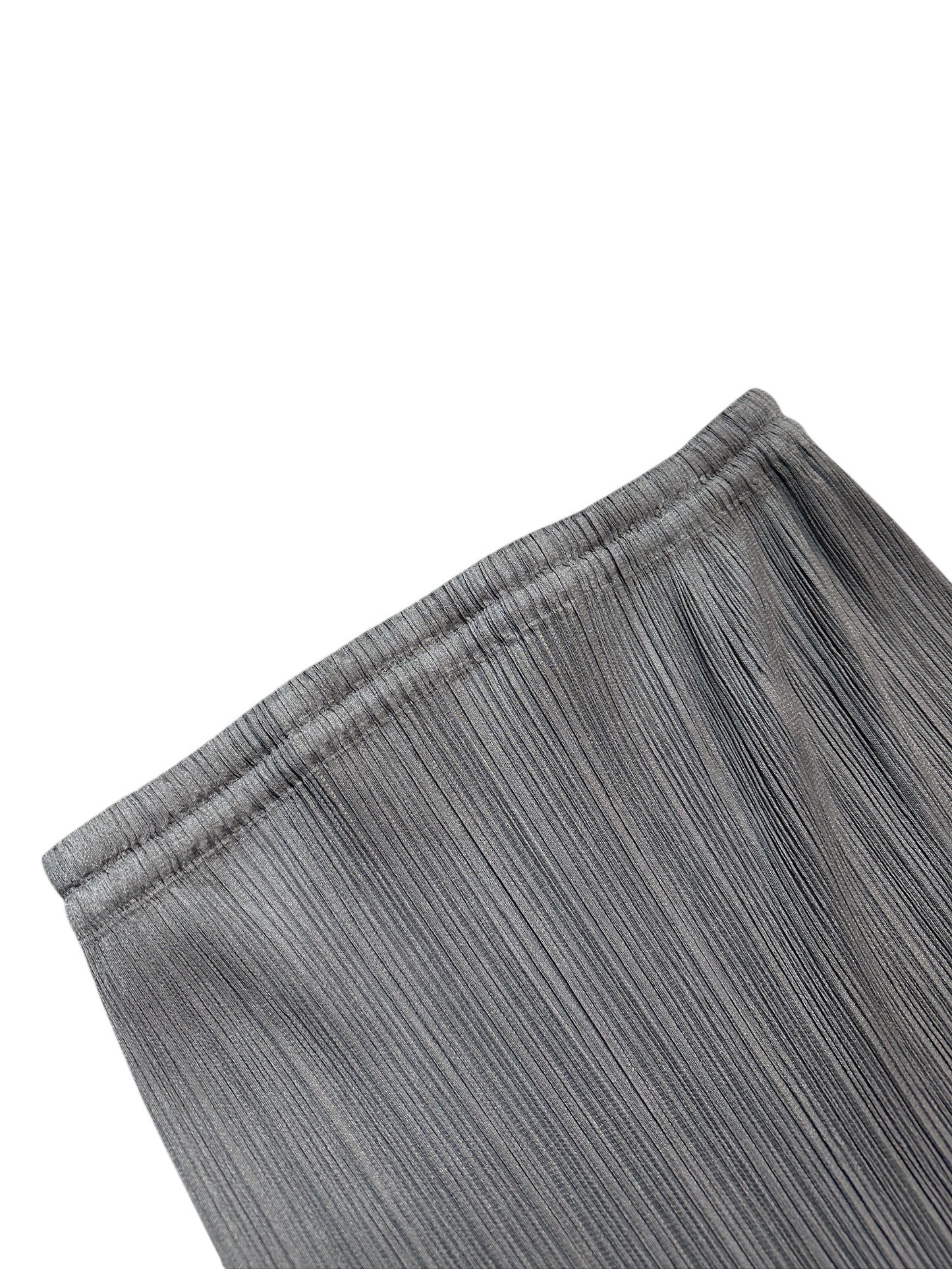 Pleats Please Issey Miyake Pleated Midi Rock Grau Gr. 2