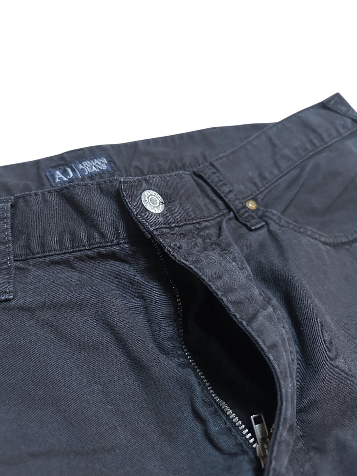 Armani Jeans Baggy Hose Adler Schwarz 40