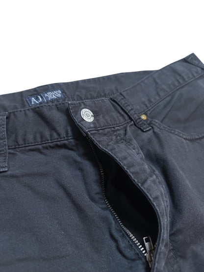 Armani Jeans Baggy Hose Adler Schwarz 40
