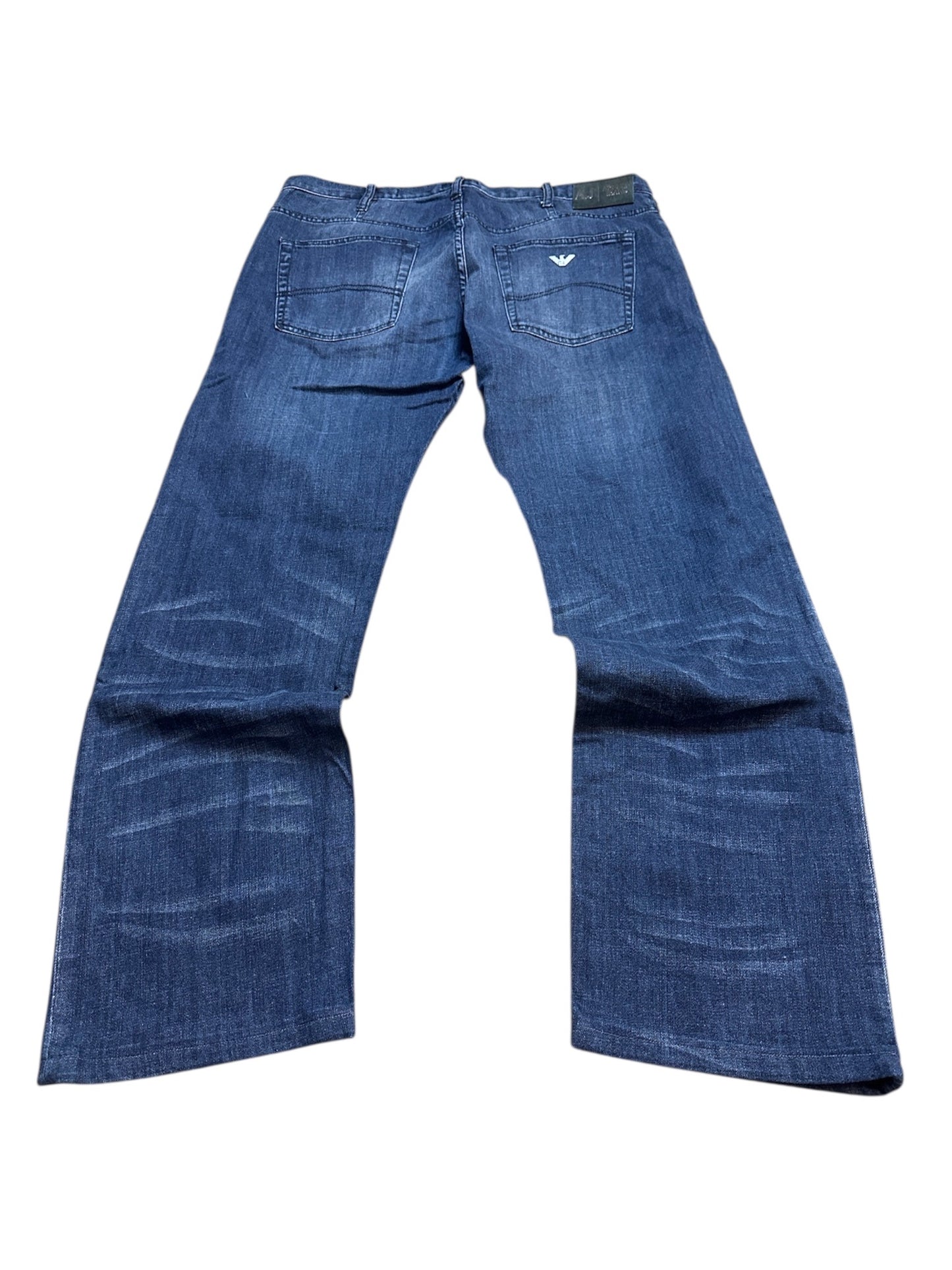 Armani Jeans Raw Denim Baggy Hose Blau Adler 36