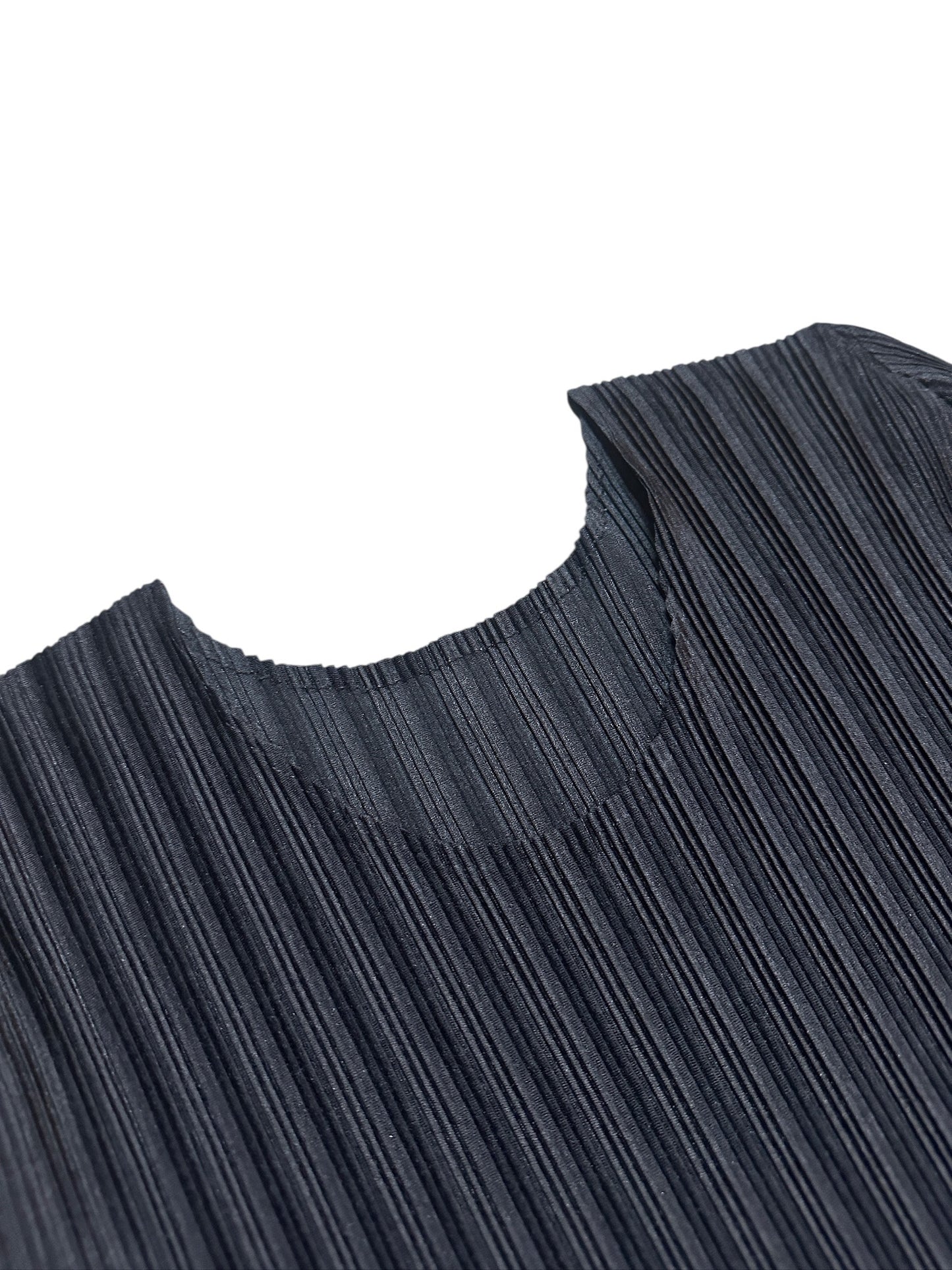 Issey Miyake Pleats Please Langarm Oberteil Schwarz Gr. 3