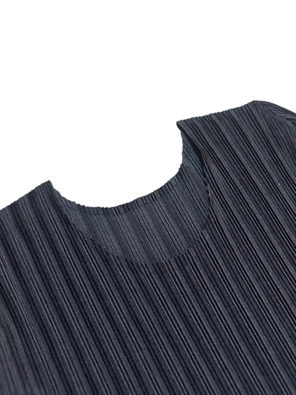 Issey Miyake Pleats Please Langarm Oberteil Schwarz Gr. 3