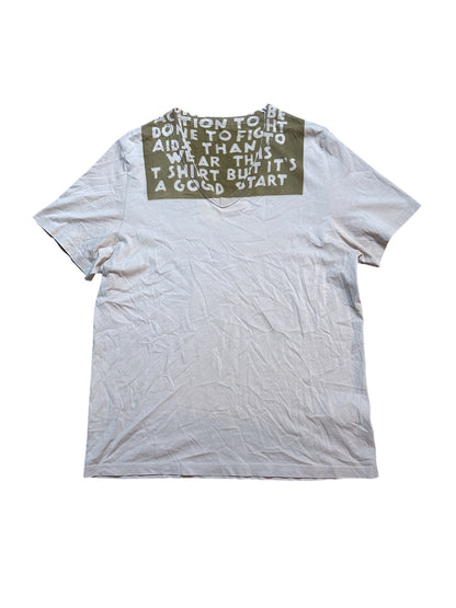Maison Martin Margiela Charity T-Shirt V-Neck 2015 Print M