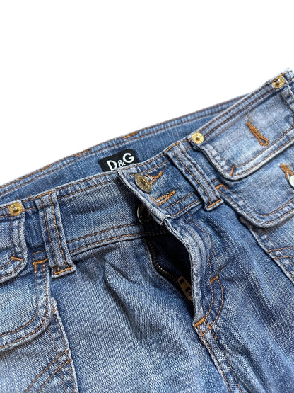 Dolce & Gabbana Jeans Denim Hose Flared Blau S