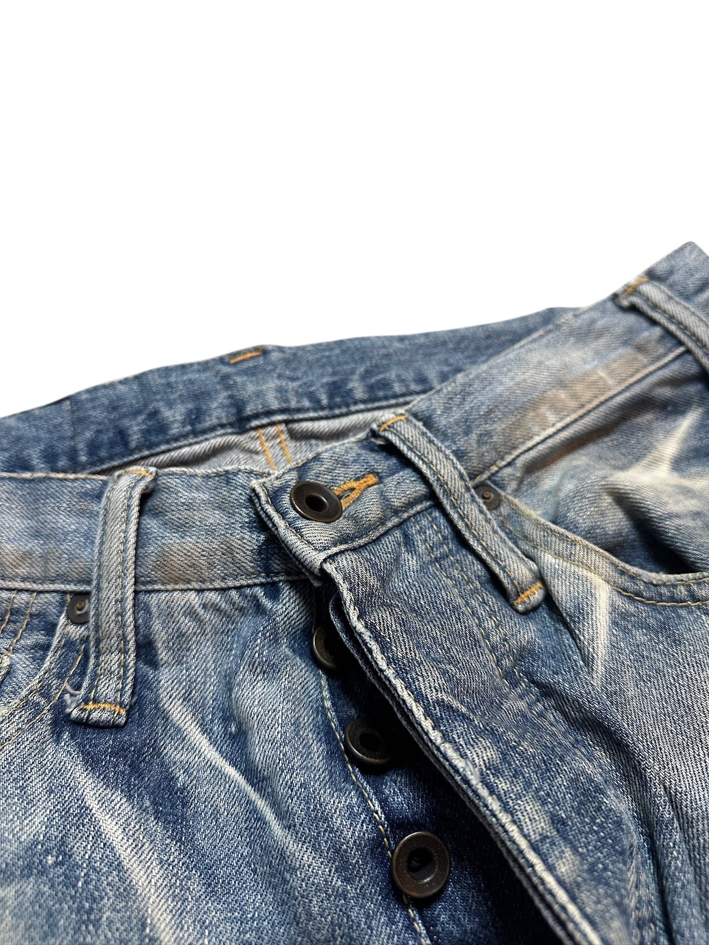 Le Grand Bleu (LGB) Jeans Japan Destroyed Visual Kei Avantgarde Denim Jeans 28