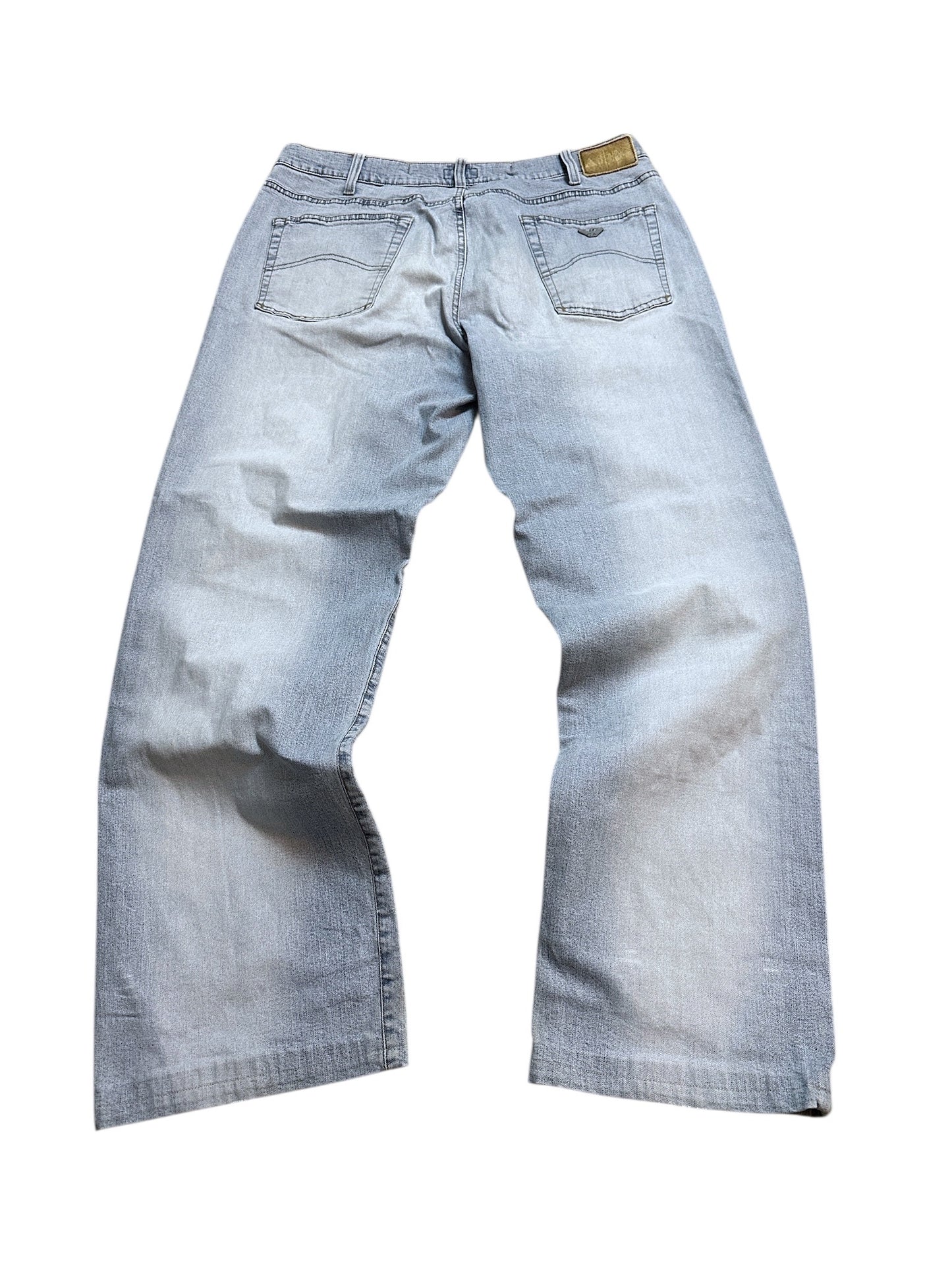 Armani Jeans Baggy Wide Leg Hose Adler 40