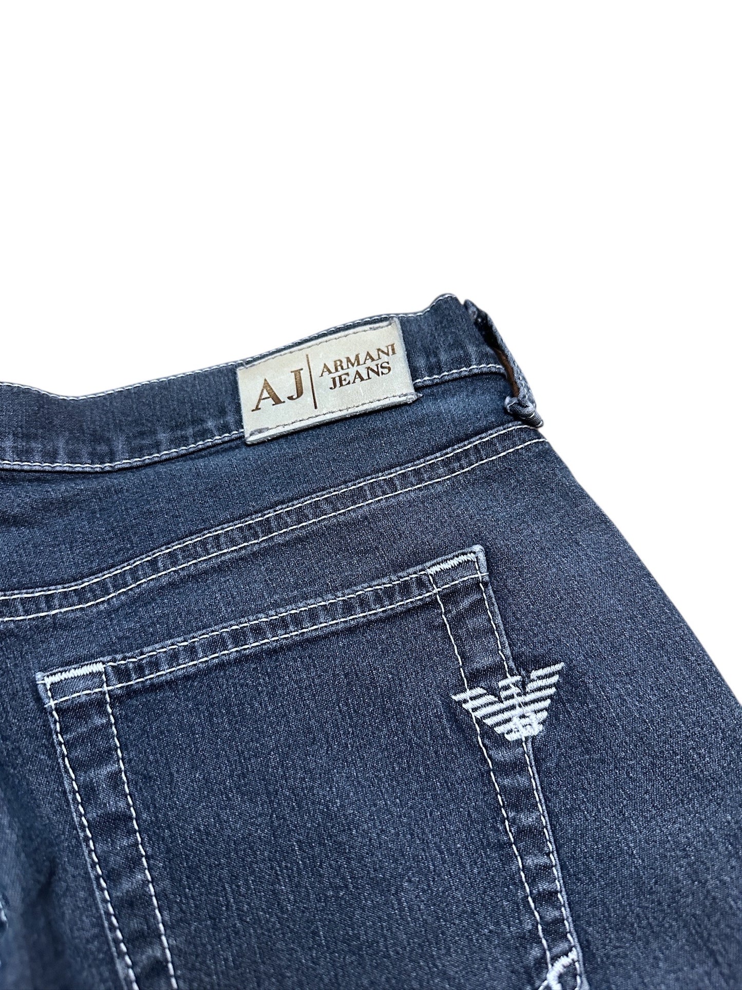 Armani Jeans Flared Hose Denim Blau Adler 27