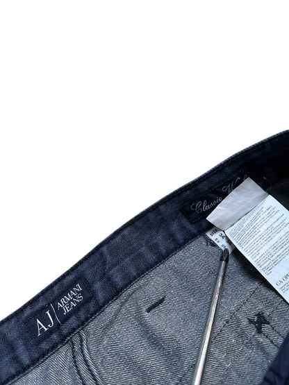 Armani Jeans Hose Baggy Raw Denim Blau Adler 34