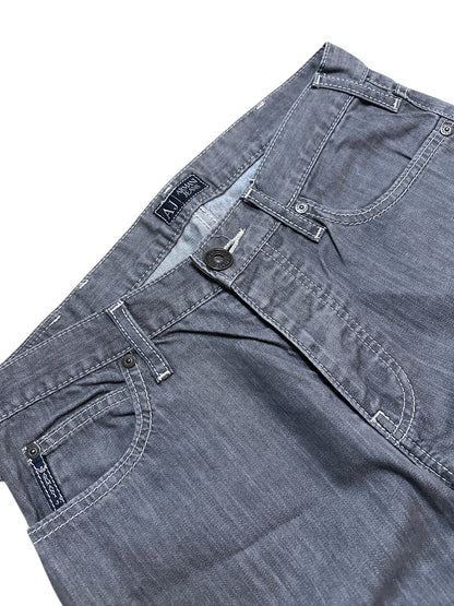 Armani Jeans Wide Leg Hose Adler Grau Adler 30