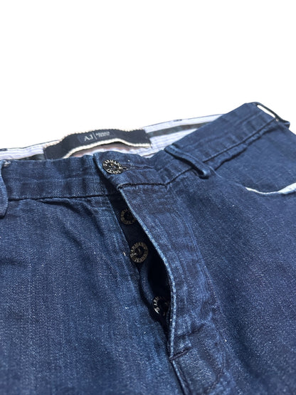Armani Jeans Raw Denim Hose Blau Baggy 33