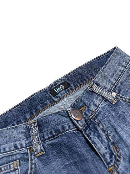 Dolce & Gabbana Glitzerbund Jeans (S)
