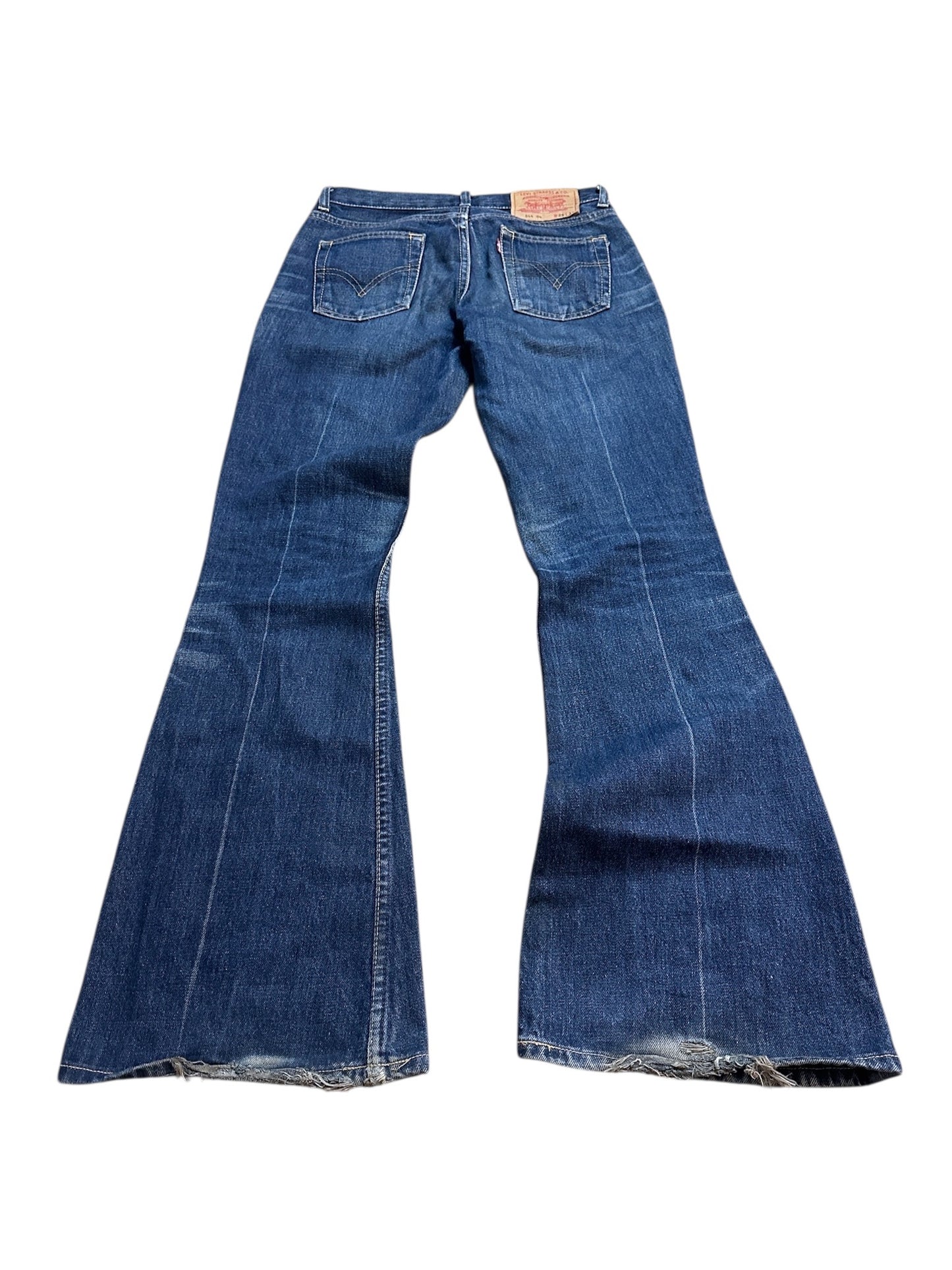 Levi’s Jeans Denim Flared Wide Leg Hose Blau XS