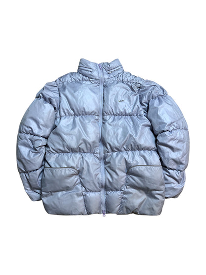 Nike Vintage Daunenjacke Puffer Flieder Winterjacke Kapuze Größe L