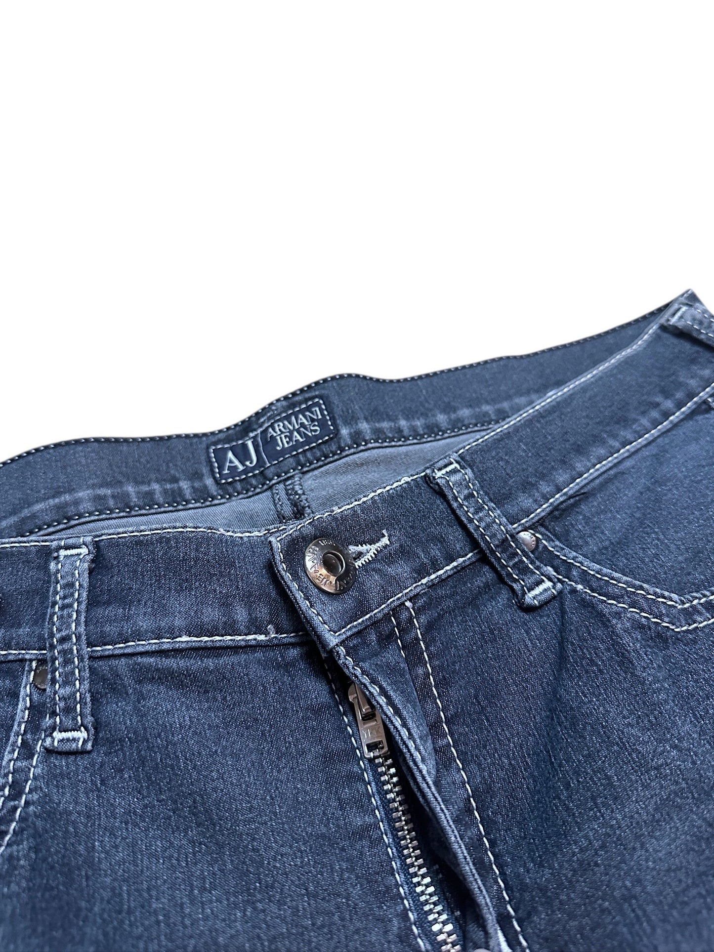Armani Jeans Flared Hose Denim Blau Adler 27